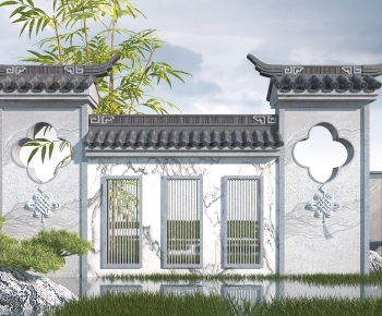 Chinese Style Landscape Wall-ID:635415085