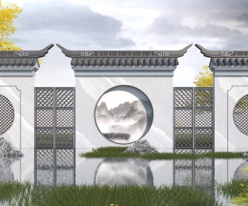 New Chinese Style Landscape Wall-ID:718487026
