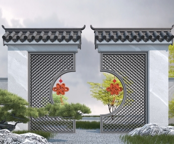 New Chinese Style Landscape Wall-ID:865489011