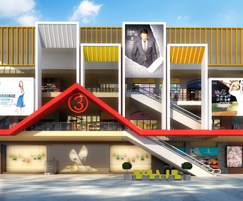 Modern Appearance Of Commercial Building-ID:347779042