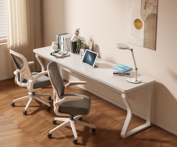 Modern Computer Desk And Chair-ID:622634891