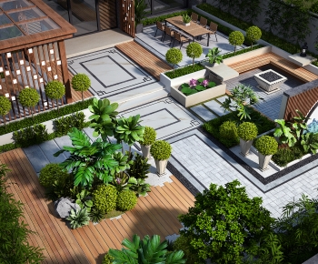 New Chinese Style Courtyard/landscape-ID:218106999