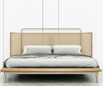 New Chinese Style Double Bed-ID:358781106