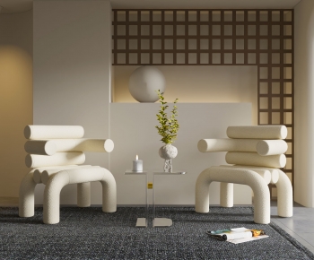 Wabi-sabi Style Lounge Chair-ID:321624041