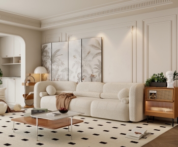 French Style A Living Room-ID:377648128