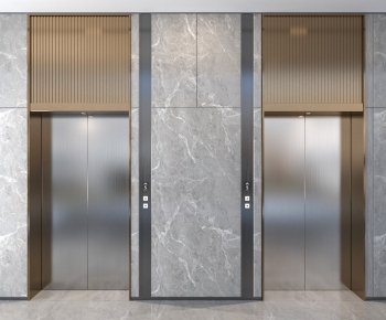 Modern Office Elevator Hall-ID:529791124