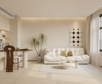 Wabi-sabi Style A Living Room-ID:671433935