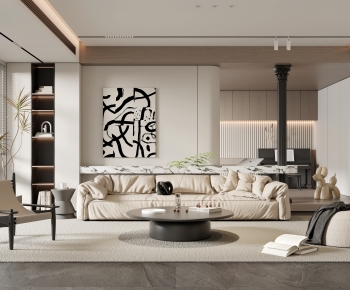 Modern A Living Room-ID:361429935