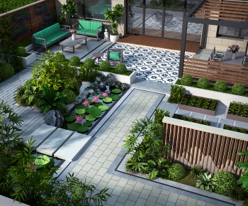Modern Courtyard/landscape-ID:588972093