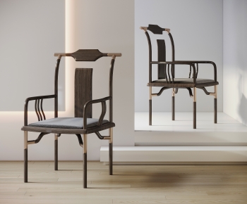 New Chinese Style Single Chair-ID:214858062