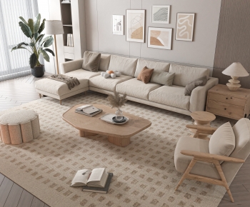 Modern Nordic Style A Living Room-ID:688792945