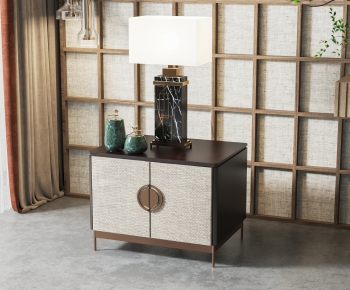 New Chinese Style Bedside Cupboard-ID:641696939