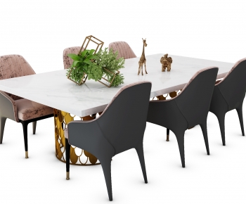 Modern Dining Table And Chairs-ID:666193012