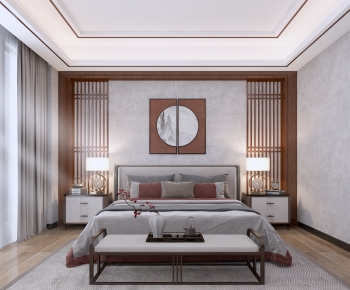 New Chinese Style Bedroom-ID:968300105