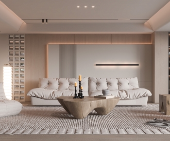 Wabi-sabi Style A Living Room-ID:877744913