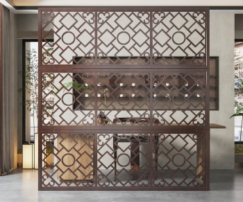 New Chinese Style Wooden Screen Partition-ID:144900082