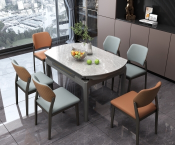 Modern Dining Table And Chairs-ID:975143913