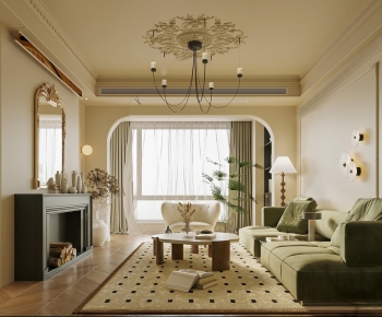 French Style A Living Room-ID:786503086