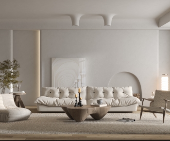 Wabi-sabi Style A Living Room-ID:389122013