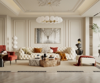 French Style A Living Room-ID:334438094