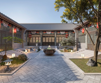Chinese Style Courtyard/landscape-ID:377892025