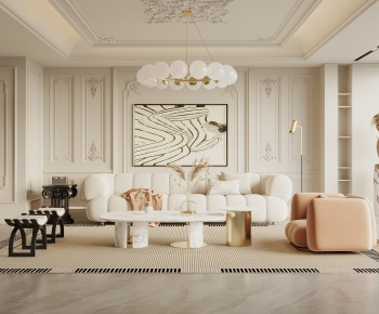 French Style A Living Room-ID:805501943