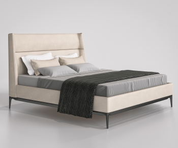 Modern Double Bed-ID:384694108