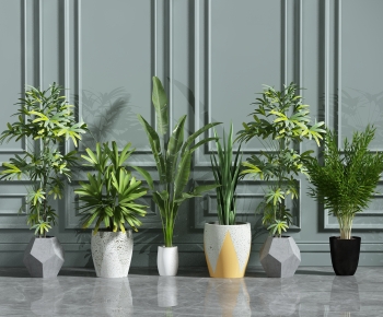 Modern Ground Green Plant Potted Plants-ID:861711035