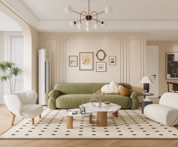 French Style A Living Room-ID:701256998