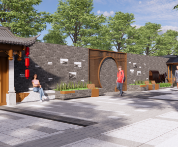 New Chinese Style Commercial Street-ID:405852086