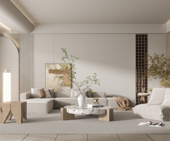 Wabi-sabi Style A Living Room-ID:185199988