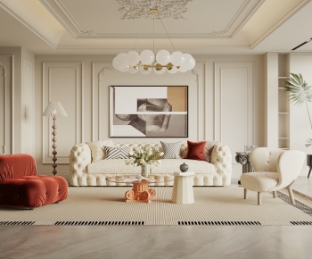 French Style A Living Room-ID:387969026