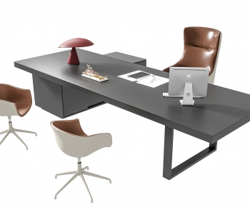 Modern Office Desk And Chair-ID:152550947