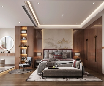 New Chinese Style Bedroom-ID:197457087