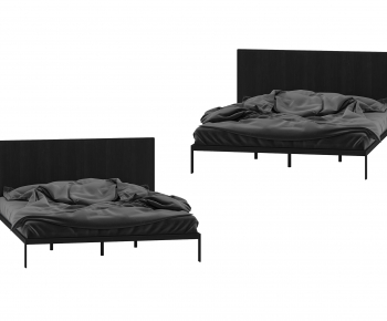 Modern Double Bed-ID:413851022