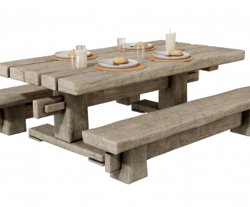 Wabi-sabi Style Dining Table And Chairs-ID:989013916
