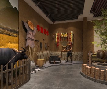 New Chinese Style Exhibition Hall-ID:369589332