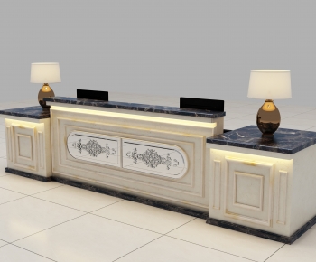 Simple European Style Reception Desk-ID:480679047