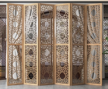 New Chinese Style Wooden Screen Partition-ID:678019058