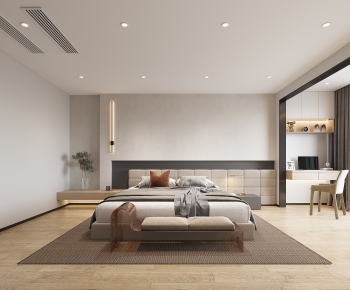 Wabi-sabi Style Modern Bedroom-ID:620218046