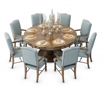 Simple European Style Dining Table And Chairs-ID:961461075