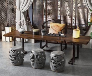 New Chinese Style Tea Tables And Chairs-ID:898437021