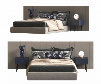 Modern Double Bed-ID:932430033