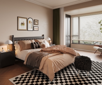 French Style Retro Style Bedroom-ID:524415026