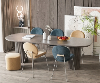 Modern Dining Table And Chairs-ID:459345105