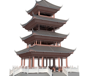 Chinese Style Ancient Architectural Buildings-ID:953159316
