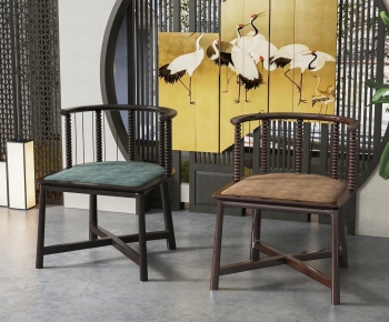 New Chinese Style Dining Chair-ID:434366941