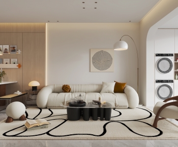 Wabi-sabi Style A Living Room-ID:615257982