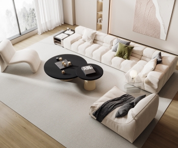 Modern Wabi-sabi Style Sofa Combination-ID:341799337