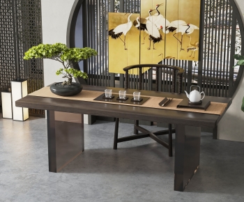New Chinese Style Tea Tables And Chairs-ID:266261101